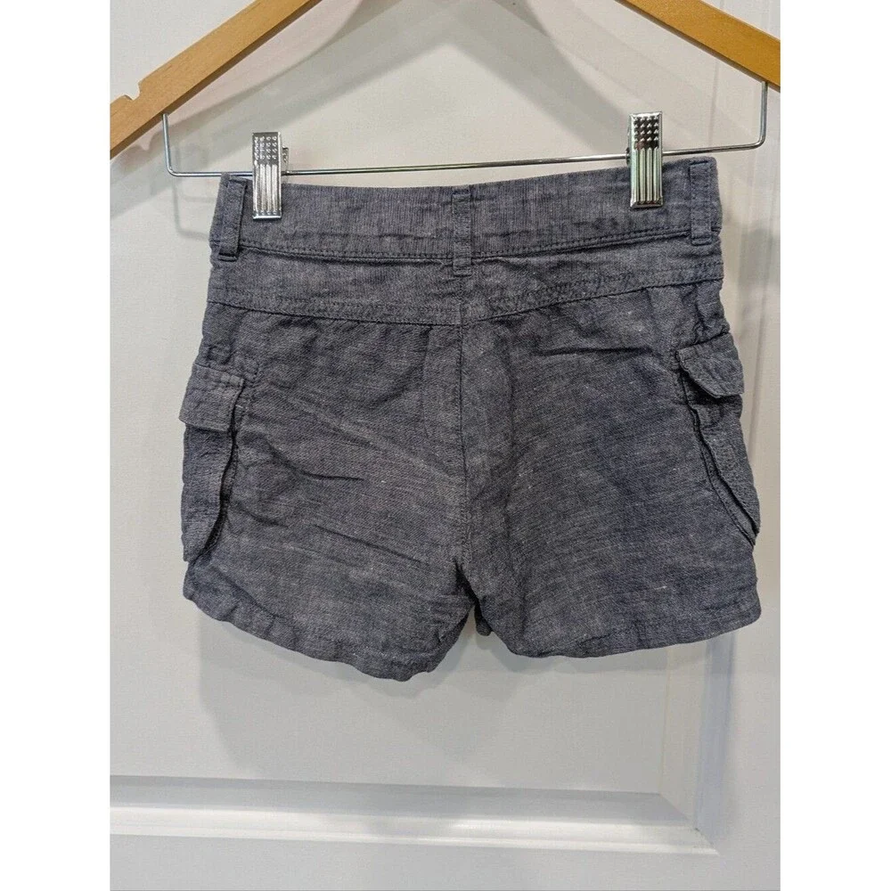 Gap Kids Blue Chambray Shorts Linen Cotton Natural Fibers Summer Girls Size 7